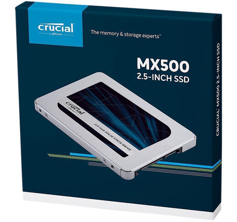 CT1000MX500SSD1 Crucial MX500 1TB 3D Nand SATA 2.5" SSD CT1000MX500SSD1, 560 Mb/s Read/ 510 Mb/s Write