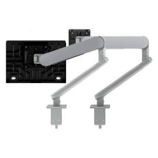 ATDEC ORA Duo High-Performance Dynamic Monitor Arms with Laptop Tray. F-Clamp Desk Fixing. Max Load 8kg. Up to 35" screens. Up to 18" Laptops. Silver AW-ORA-F-AWM-N-S