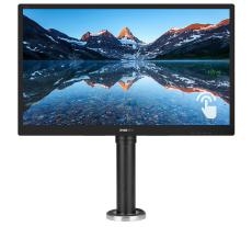 Atdec Height Adjustable Stand & Philips 242B9T 24" 16:9, FHD 1920x1080 IPS Business Touch Monitor, 60Hz,VGA, DVI, HDMI, DP, USBHub, SPEAKERS SD-POS-HA+242B9T