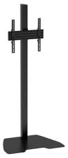 Atdec ADBS-1-4FBB Single Freestanding Floor Mount (18.9" Rail, 70.87" Post). Max Load 50kg. Black. ADBS-1-4FBB