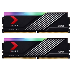 PNY XLR8 RGB 32GB (2x16GB) DDR5 6000Mhz Gaming MAKO EPIC-X C40 1.4V Desktop Gaming Memory AMD EXPO Ryzen 7000 Series MD32GK2D5600040MXRGB