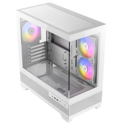 Antec CX500M RGB White Seamless mATX, ITX, USB-C, Up to 6 Fans. 3 x RGB included (2x Front Right, 1 x Rear). Gaming Case (LS) CX500M RGB White