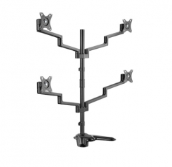 Brateck LDT72-T048 PREMIUM ALUMINUM ARTICULATING MONITOR STAND, from 17”-32”, weight capacity 6kg, 180° Rotation LDT72-T048