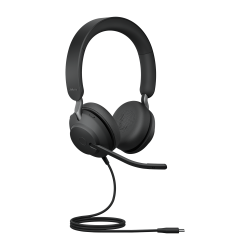 Jabra Evolve2 40 SE Wired USB-C UC Stereo Headset, 360 Busy Light, Noise Isolationg Ear Cushions, 2Yr Warranty