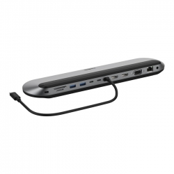 Belkin Connect USB-C 11-in-1 universal Docking Station - Grey (INC014btSGY), Dual Display, 10 Gbps, 100W Power Delivery, 2YR INC014btSGY