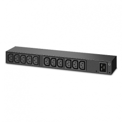 APC NetShelter Basic Rack PDU, 0U, 1PH, 3.3kW, 100-240V 20A or 200-240V 16A, 13 C13 outlets, C20 inlet AP6020A