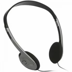 Verbatim Wired On-ear, Over-the-head Stereo Headset - Black, Grey - Binaural - Supra-aural - 32 Ohm - 20 Hz to 20 kHz - 120 cm Cable - Omni-directional Microphone - Mini-phone (3.5mm) 66332