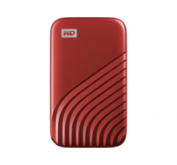 WD My Passport SSD, 1TB, Red color, USB 3.2 Gen-2, Type C & Type A compatible, 1050MB/s (Read) and 1000MB/s (Write) WDBAGF0010BRD-WESN