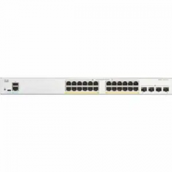 Cisco Catalyst 1200 C1200-24P-4G 24 Ports Manageable Ethernet Switch - Gigabit Ethernet - 1000Base-X, 10/100/1000Base-T - 3 Layer Supported - Modular - 4 SFP Slots - 236.40 W Power Consumption - 195 W PoE Budget - Optical Fiber, Twisted Pair - PoE Por C12