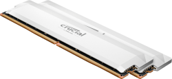 CRUCIAL PRO 32GB (16GBx2 KIT) DDR5 DESKTOP MEMORY, PC5-48000, 6000MHz, WHITE, LIFE WTY CP2K16G60C36U5W