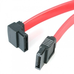 STARTECH.COM 30CM SATA TO LEFT ANGLED SATA CABLE, 7 PIN, FOR TIGHT SPACE, 6Gbps, RED, LTW SATA12LA1