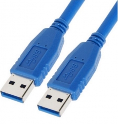 Astrotek Usb 3.0 Cable 1m - Type A Male To Type A Male Blue Colour At-usb3-amam-1m