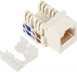 Astrotek Cat5e Utp Keystone Jack For Socket Kit 10ps Per Pack Poly Bag White Atp-kj-5e