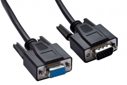 Astrotek Vga Extension Cable 4.5m - 15 Pins Male To 15 Pins Female For Monitor Pc Molded Type Black Cbat-vgaext-mf-4.5m