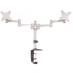 Astrotek Monitor Stand Desk Mount 43cm Arm For Dual Screens 13"-27" 8kg 15Â° Tilt 180Â° Swivel