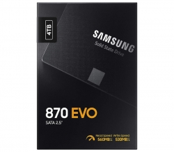 Samsung 870 EVO 4TB 2.5" SATA III 6GB/s SSD 560R/530W MB/s (MZ-77E4T0BW)