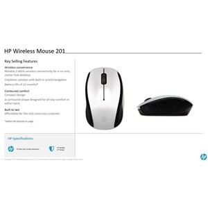 hp wireless mouse 201