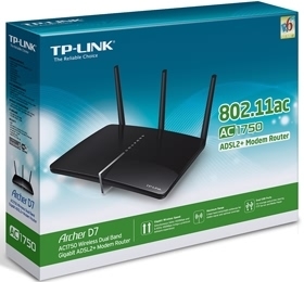 TP-Link Archer D7 ADSL2+ Modem AC1750, Gigabit, 4Ports, 2 USB MOTL-ARCHERD7