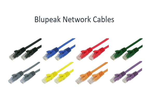 Blupeak 1m Cat 6 Utp Lan Cable Blue C6010bu 2369