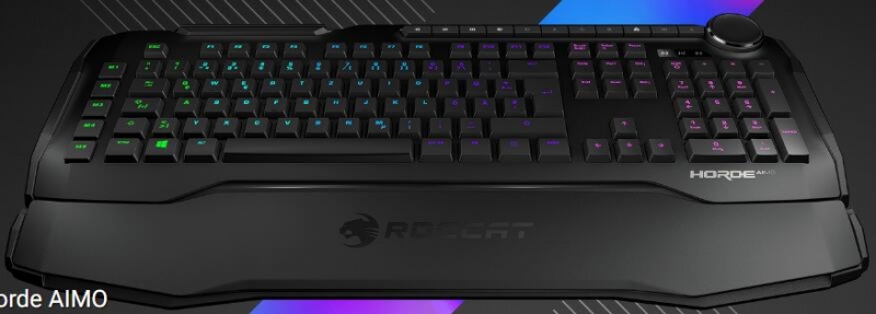 Roccat Horde AIMO Membranical RGB Gaming Keyboard White ROC-12-351