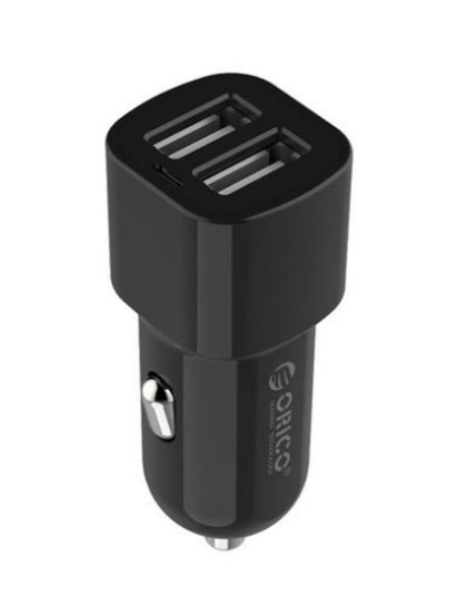 Orico 2 port USB car charger 12V / 24V 3.4A max 17W with Intelligent IC -  White - Orico