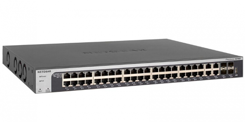 Netgear Prosafe Xs748t 48-port 10-gigabit Ethernet Smart Managed Switch (44  Copper Plus 4 Dedicated