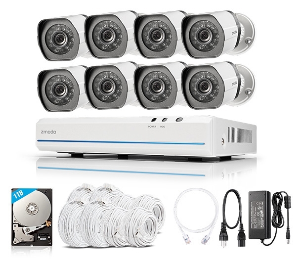 Zmodo 8ch 1080p nvr 2024 system