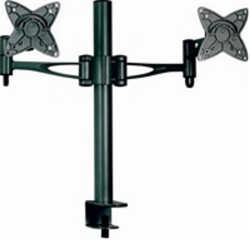 AT-LCDMOUNT-2H Astrotek Monitor Stand Desk Mount 36cm Arm For Dual Screens 13"-27" 15kg 30Â° Tilt 180Â° Swivel