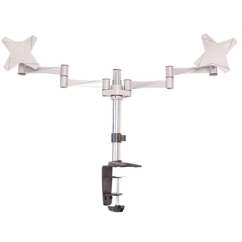 AT-LCDMOUNT-2S Astrotek Monitor Stand Desk Mount 43cm Arm For Dual Screens 13"-27" 8kg 15Â° Tilt 180Â° Swivel