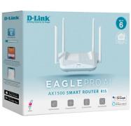 D-Link Eagle PRO AI AX1500 Smart Mesh Gigabit Wi-Fi 6 Router R15, Dual-Band, MU-MIMO, OFDMA, Mesh Support