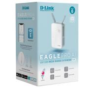 D-Link Eagle PRO AI AX1500 Mesh Wi-Fi Range Extender E15, WiFi 6, MU-MIMO, WPA3, Gigabit, Smart LED