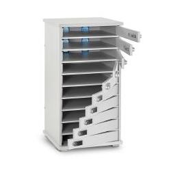 LapCabby Lyte 10 Multi Door | 10-Device Static AC Charging Locker for Laptops, Tablets & Chromebooks up to 15