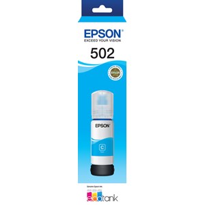 C13T03K292 Epson T502 Cyan Ink Bottle - Et-2700 Et-2750 Et-3700 Et-4750 C13t03k292